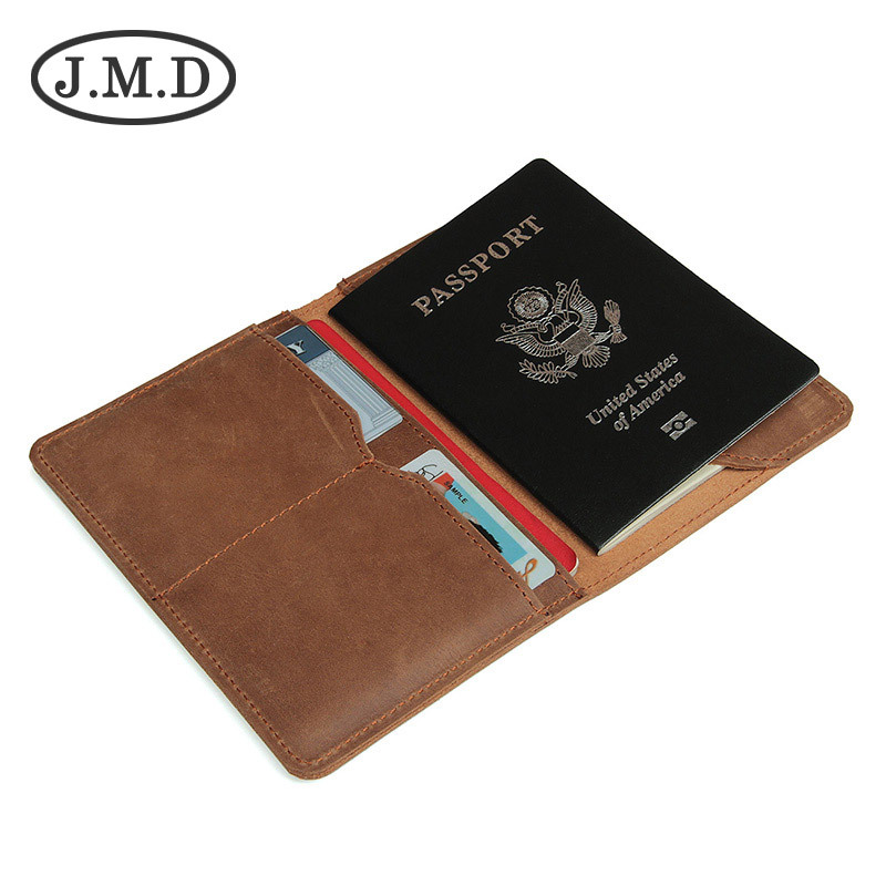 新款真皮护照夹 护照包 头层牛皮疯马皮复古登机卡皮夹卡包护照包