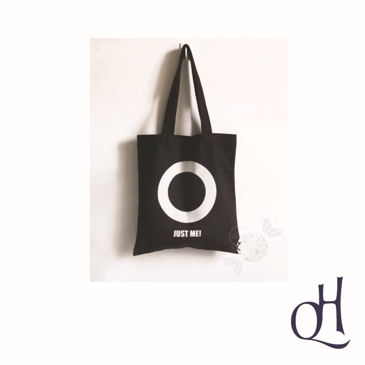 丝带束口手提袋定做 帆布小商品袋子 购物手挽袋 简单时尚