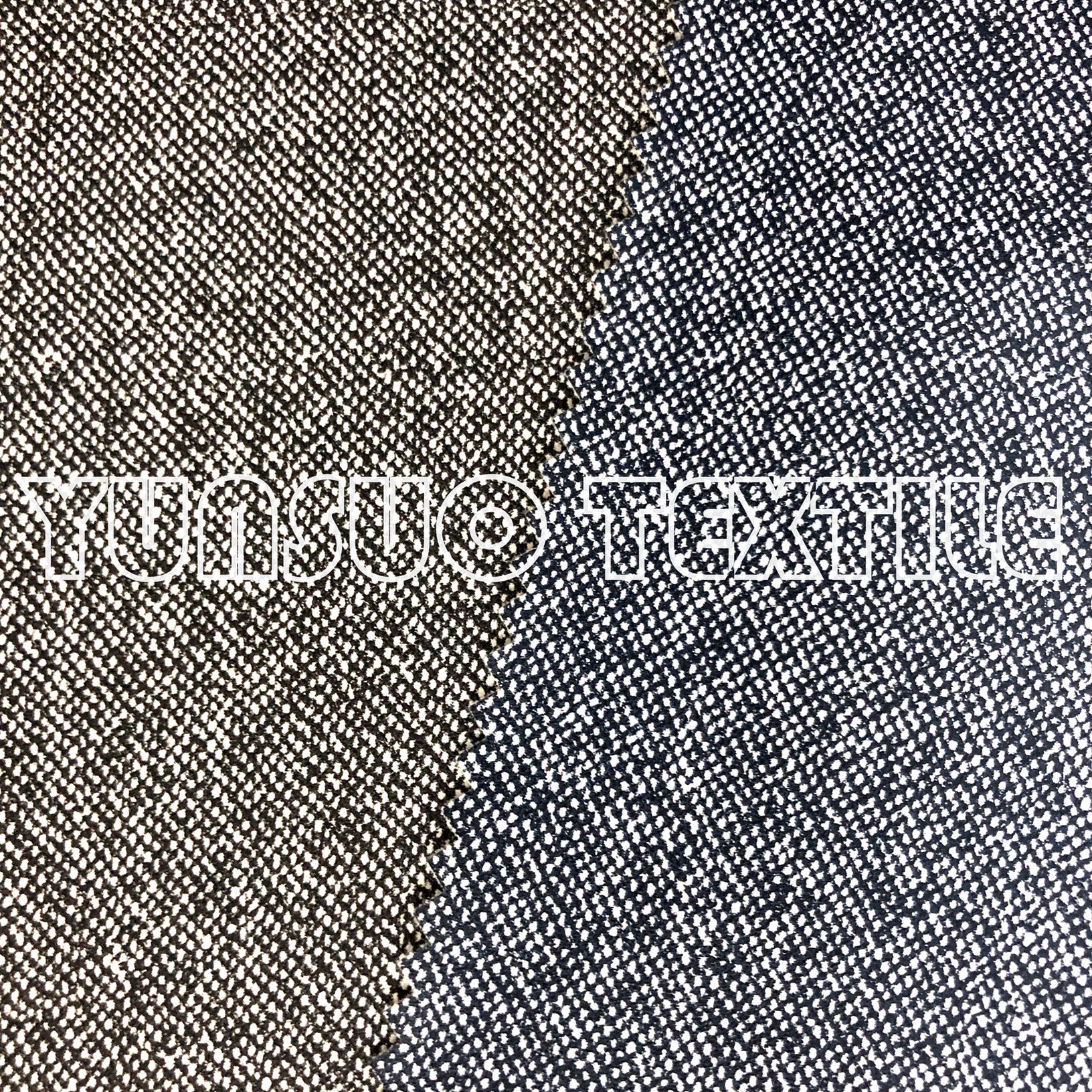 针织纹PU印花 超薄春亚纺涂层