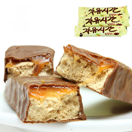 Korean imported snack chocolate Haitai free time sandwich chocolate bar casual chocolate snack