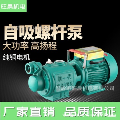 全自动螺杆自吸泵自来水太阳能管道增压家用抽井湖水浇灌高扬程|ms