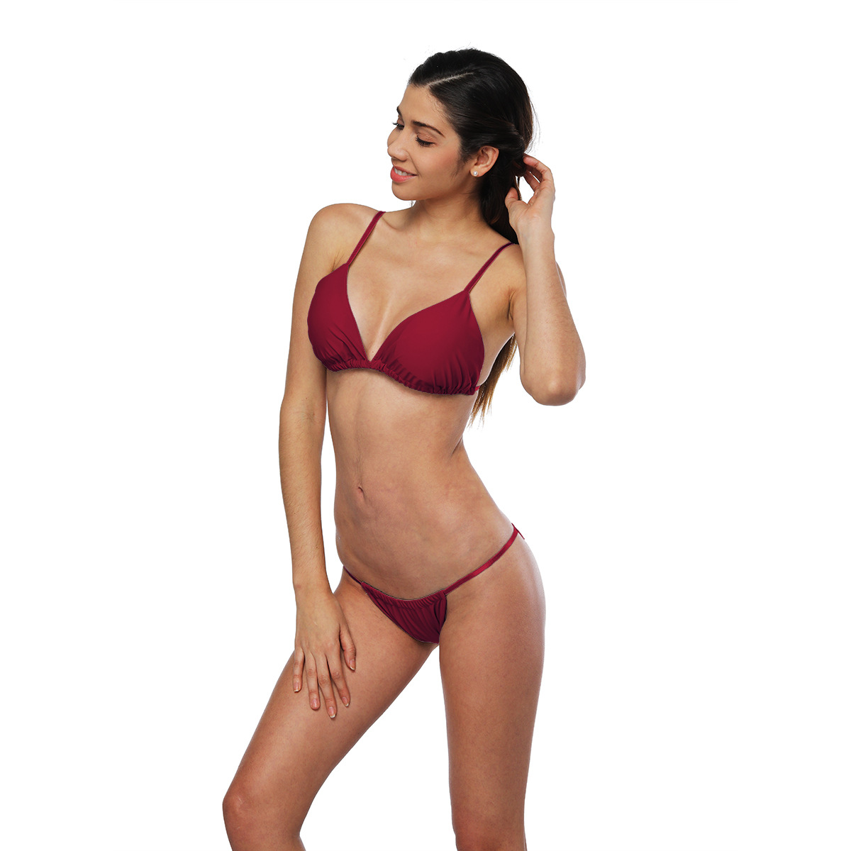 Solid Color Bikini Set NSOY46070