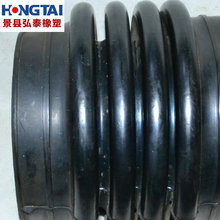 供应黑色橡胶防护套 橡胶制品机械保护套 橡胶波纹管下水管