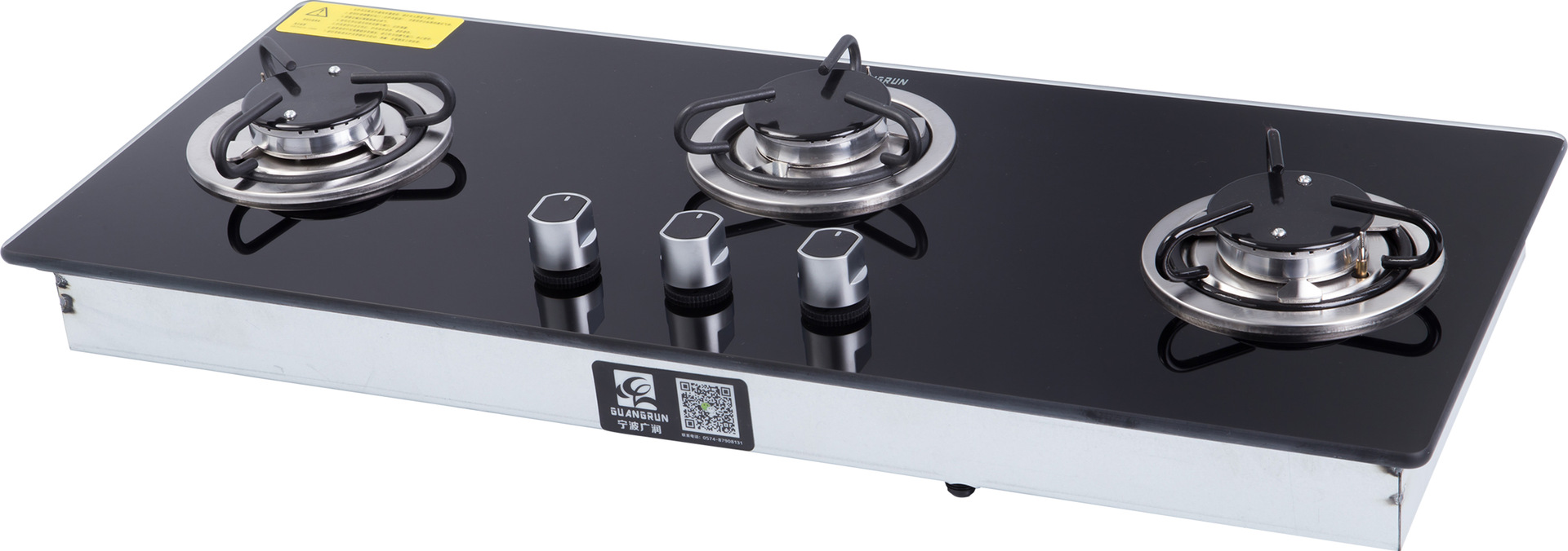 Utensilios de cocina Guangrun Estufa de gas de RV Estufa de gas de tres ojos Estufa de gas de escritorio GR-B006