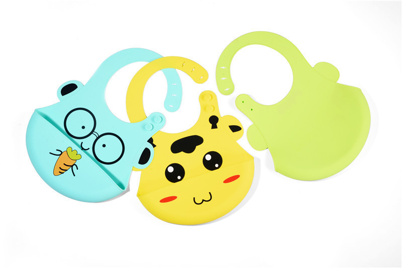 婴儿围兜儿童食饭兜卡通新款防水母婴用品宝宝口水兜吃饭硅胶围嘴详情图2