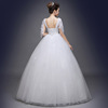 Shoulder high waist pregnant Princess slim size wedding dress