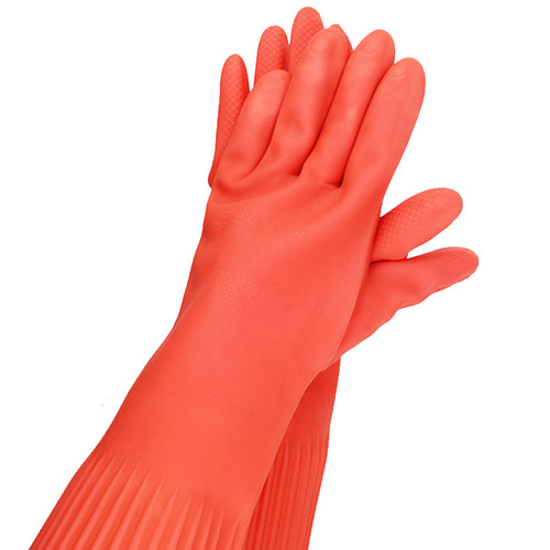 Xiangbao Glove 700, Extended Length, Waterproof, Thickened, Anti-Slip Kitchen Sanitary Laundry Dishwashing Household Cleaning Protective Gloves