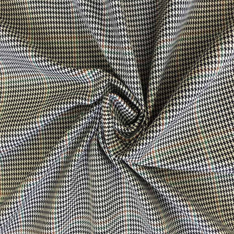 厂家长期供应新品 全涤千鸟格XH-321#  厂家批发 高品质面料