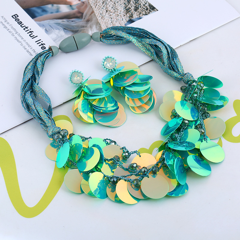 Plastic Fashionnecklace(yellow) NHVA4780-yellow