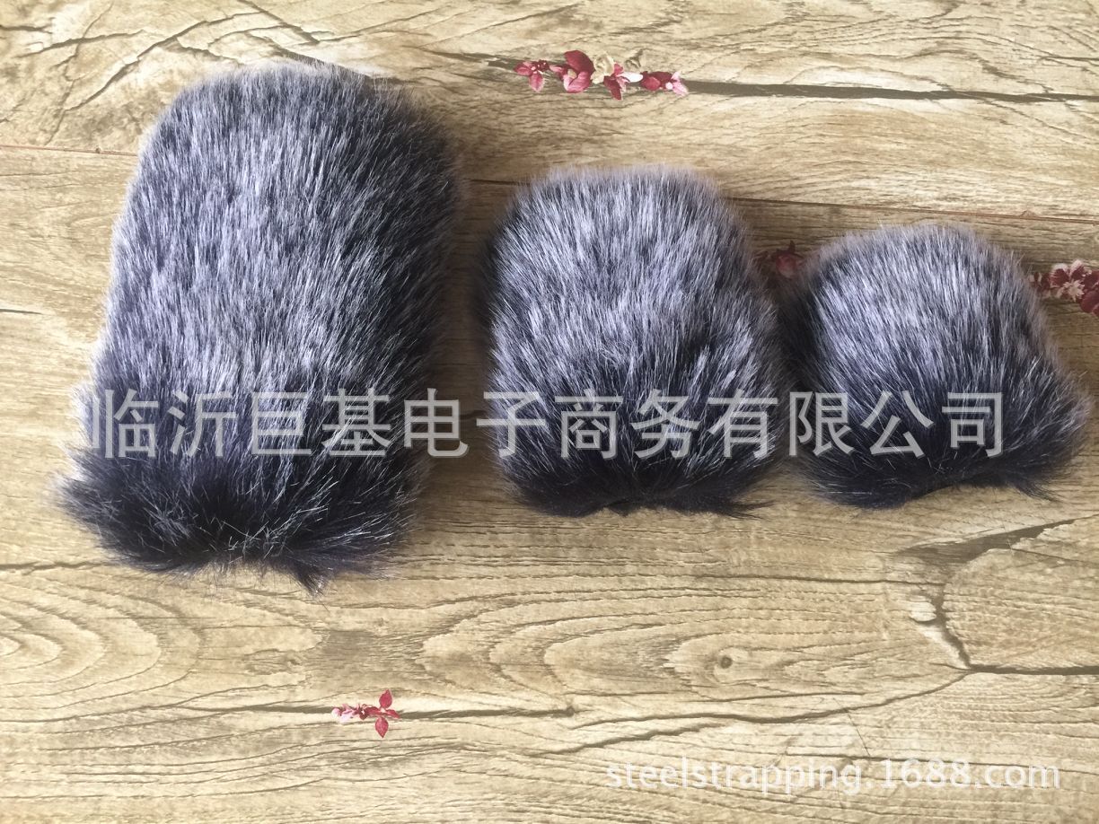 SLR Camera Microphone Windproof Cover Windproof Sweater Microphone Fluffy Cover Rabbit Hair Microphone Sweater