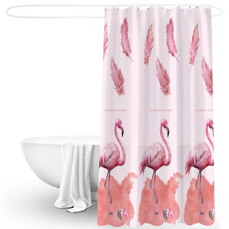 Impresión peva cortina de baño en stock Nordicins creativo transfronterizo cortina de baño cortina de baño impermeable