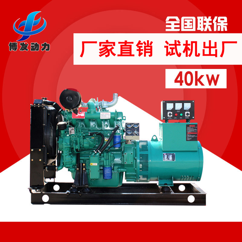 40千瓦柴油发电机组纯铜无刷 游乐场应急供电设备 40KW发电机组