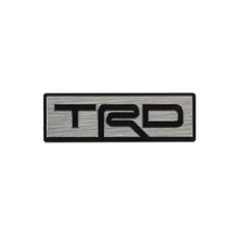 适用丰田TRD改装不锈钢方向盘车标汉兰达凯美瑞锐志个性车贴全新