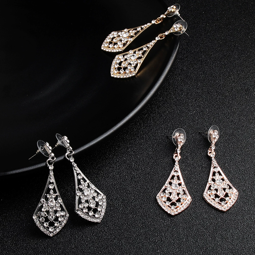 Earrings for bride, accessory, European style, Amazon