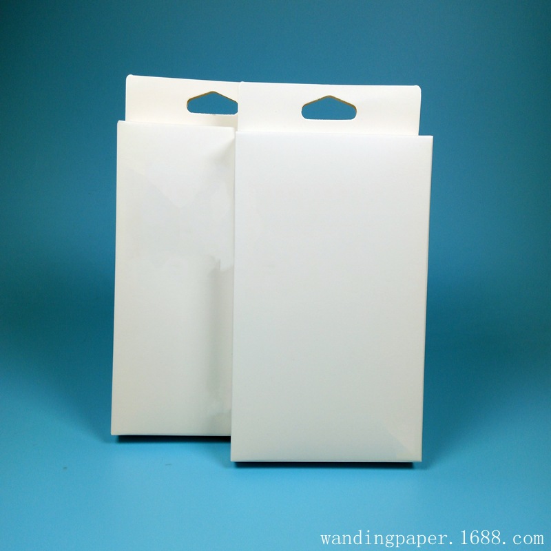 白盒子定做 白卡纸盒 白盒中性通用包装盒子厂家定制 挂钩盒制作