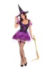 Halloween purple low chest Witch Dress Skirt Party Magic dress