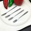 Fruit dessert fruit fork stainless steel for adults, custom made