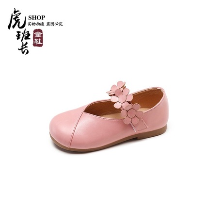 Giày nữ mùa thu 2018 phiên bản Hàn Quốc của đôi giày công chúa miệng nông Velcro Giày trẻ em hoang dã một thế hệ Giày công chúa