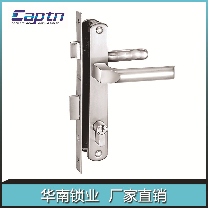 Capitán marca 8525-tipo dormitorio cerradura mecánica puerta corredera de lujo de aleación de aluminio cerradura interior antirrobo puerta cerradura