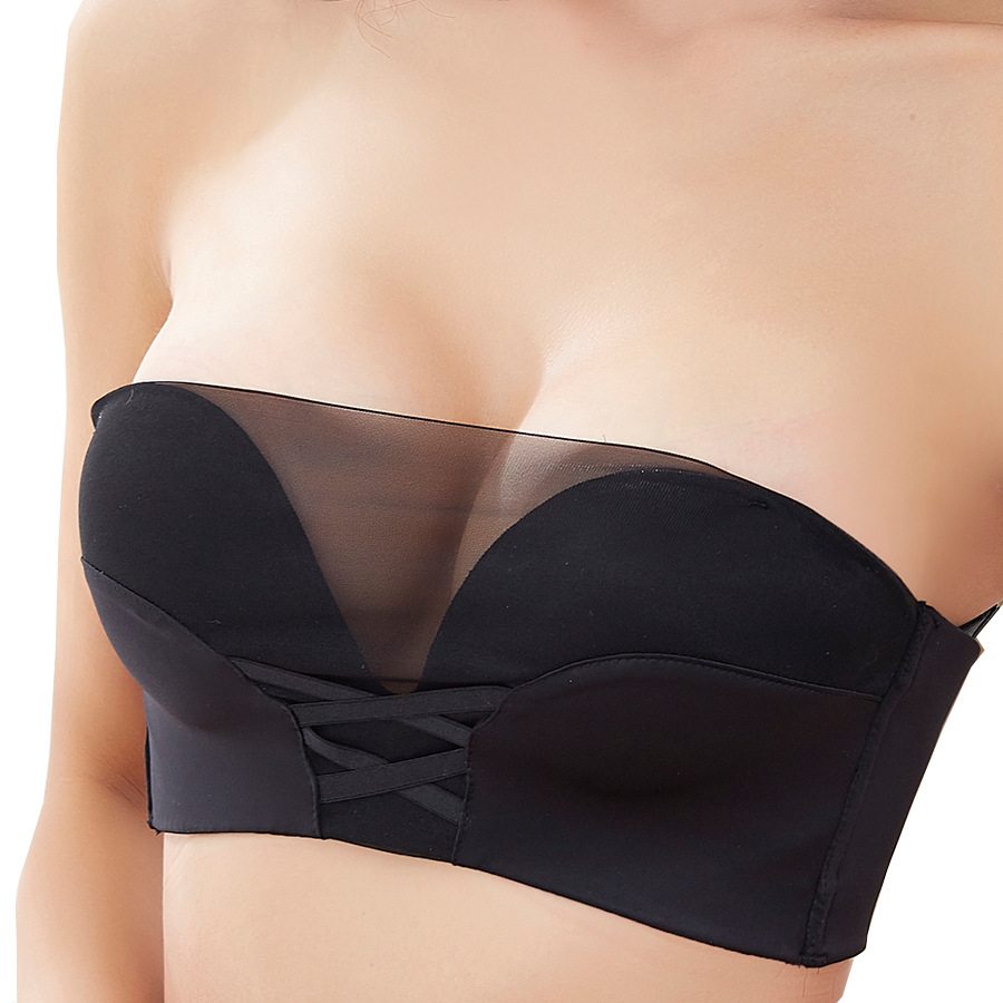 春夏新款奇迹升级版抹胸款舒适聚拢无痕无钢圈文胸防滑百搭内衣