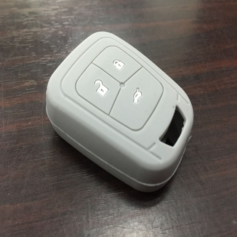Suitable for Chevrolet Aveo Cruze Silicone Key Case Straight Type Special Car Remote Control Protective Cover Buckle