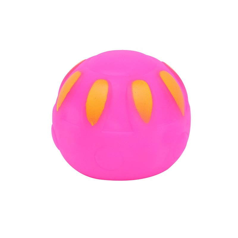 Juguetes educativos para mascotas Bola de flores Bola de vinilo perro molar gato interactivo Bola de sonido fábrica al por mayor transfronteriza