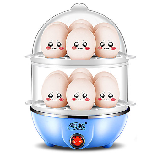 Wholesale Multilayer Electric Egg Cooker Household Automatic Power-Off Stainless Steel Steamer Breakfast Machine Gift Customization