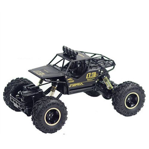 Remote Control Alloy Horse Toy Car with Crash-Proof Stunt Off-Road Features, 2.4G 4-Wheel Drive Climbing Big Foot Monster Race Car for Boys