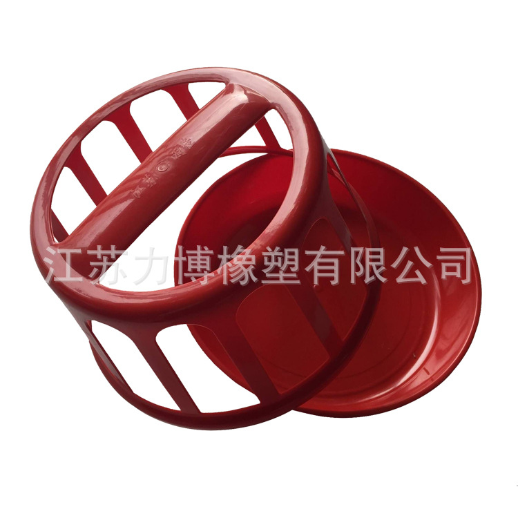 Jaula de pollo barril perro suspiro equipo de cría pollo pato ganso suministros pollo comedero pollo barril comedero plástico