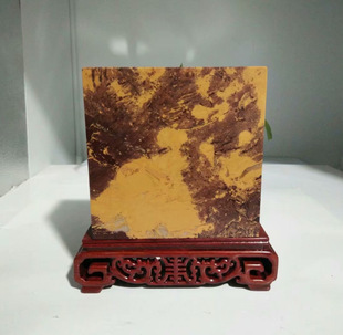 12*12*5.8CM�~�Dʯ��Ʒ���Sľ�y�D�yʯ�[����ʯ׭��ӡ�´���ɽ