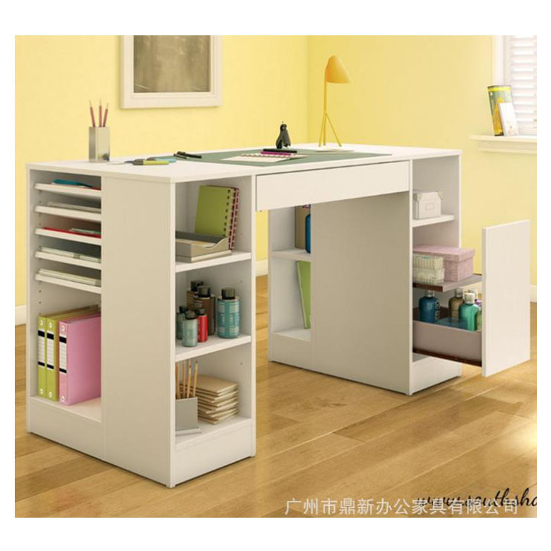 Factory Direct Computer Desk Household Pure Board Office Desk with Storage Space Writing Desk Study Table