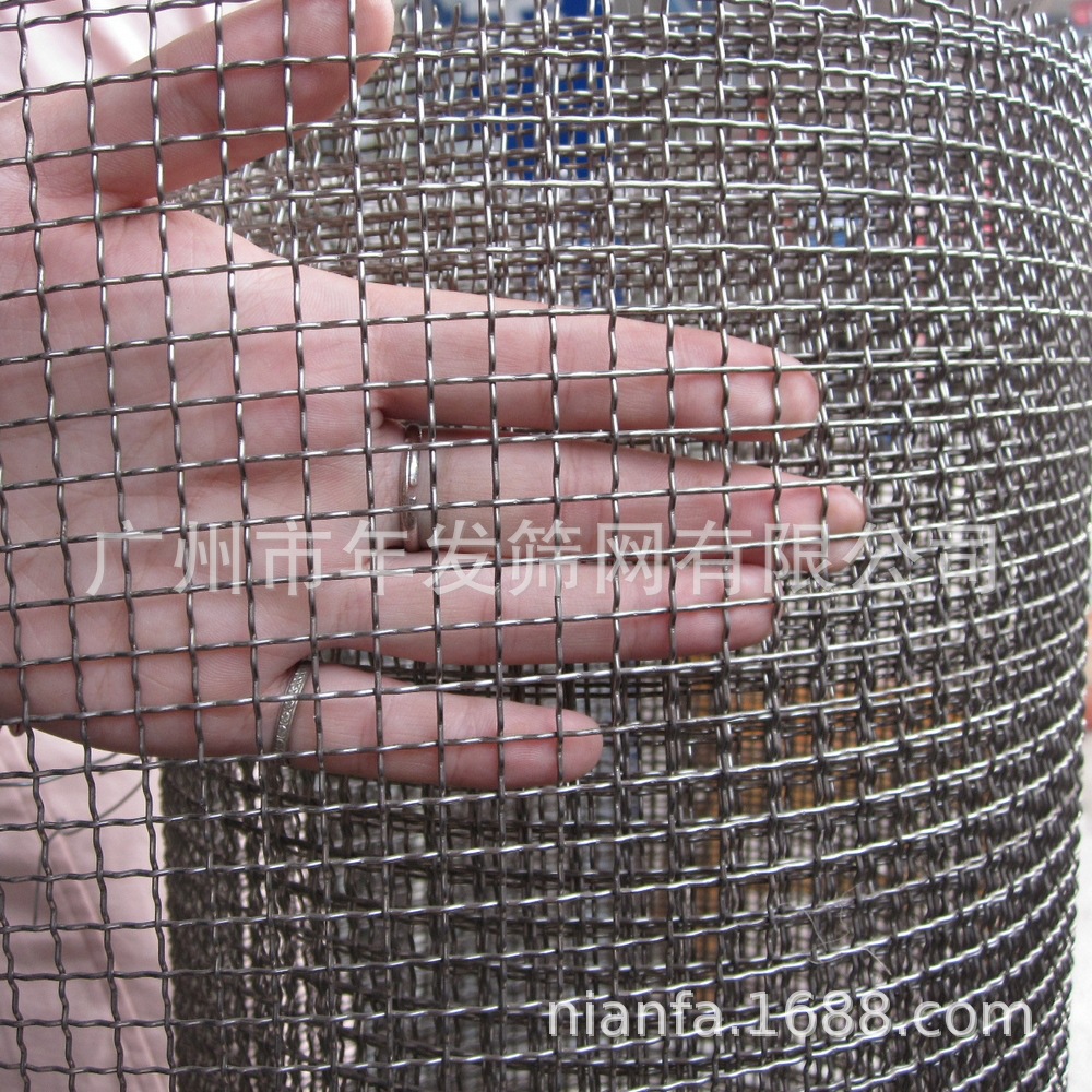 厂家批发不锈钢编织轧花网 耐腐蚀焊接钢丝轧花网  密目振动筛网