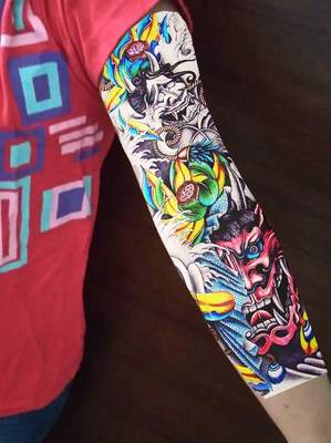 廠家直銷 全臂紋身貼 滿臂紋身大圖 花臂紋身貼紙外貿批發 MB-35