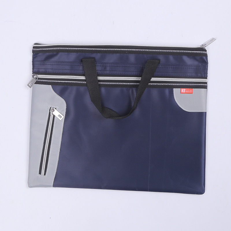 牛津布公文袋大容量會議公文包防水防潮手提文件袋