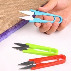 Specialized Colorful Small Scissors for Cross-Stitch Tools: Yarn Scissors, Thread-End Cutters, U-Shaped Wire Trimmers – Sold Individually