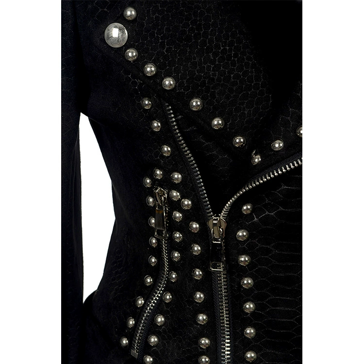 Velvet jacket with zipper, European style, Aliexpress, ebay, punk style
