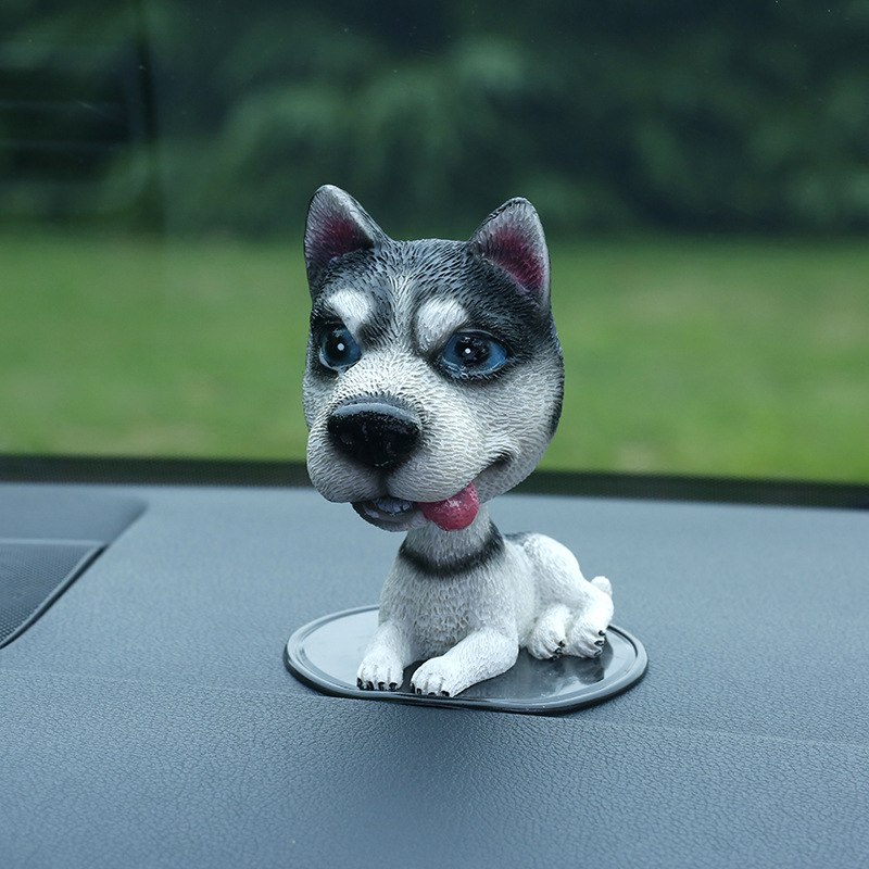 Car Accessories, Car Decorations, Cute Animal Home Decor Figurines, Cartoon Creative Cute Resin Bobblehead Dog