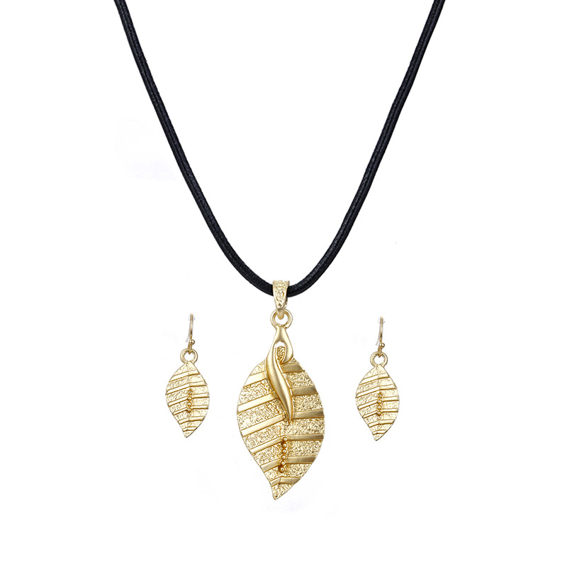 necklace and earrings