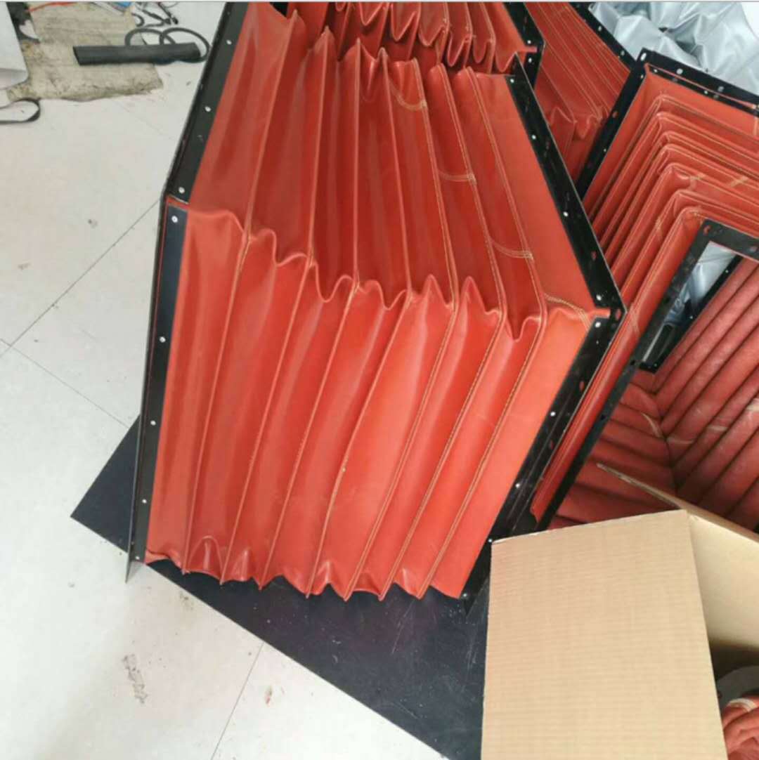 厂家定制帆布 硅胶 通风管风机 风口 耐高温 方形 圆形软连接