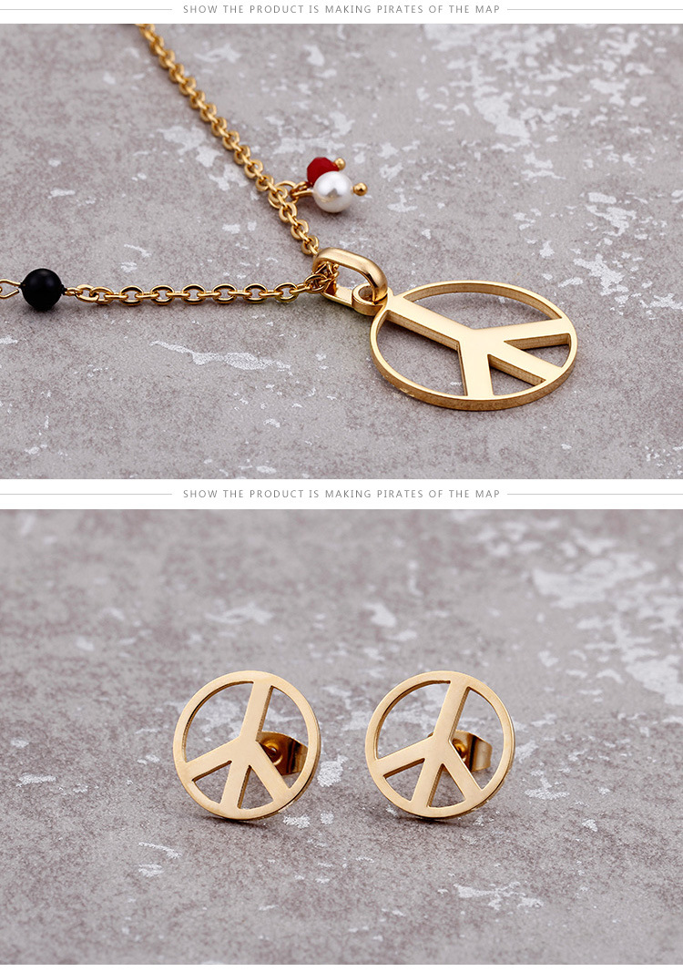 Simple Style Flower 18K Gold Plated No Inlaid Titanium Steel Wholesale display picture 3