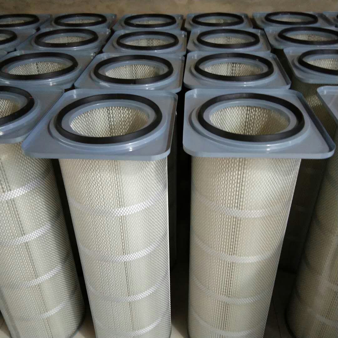 厂家 方卡盘式聚酯纤维材质折叠除尘滤芯粉尘粉末回收滤芯滤筒