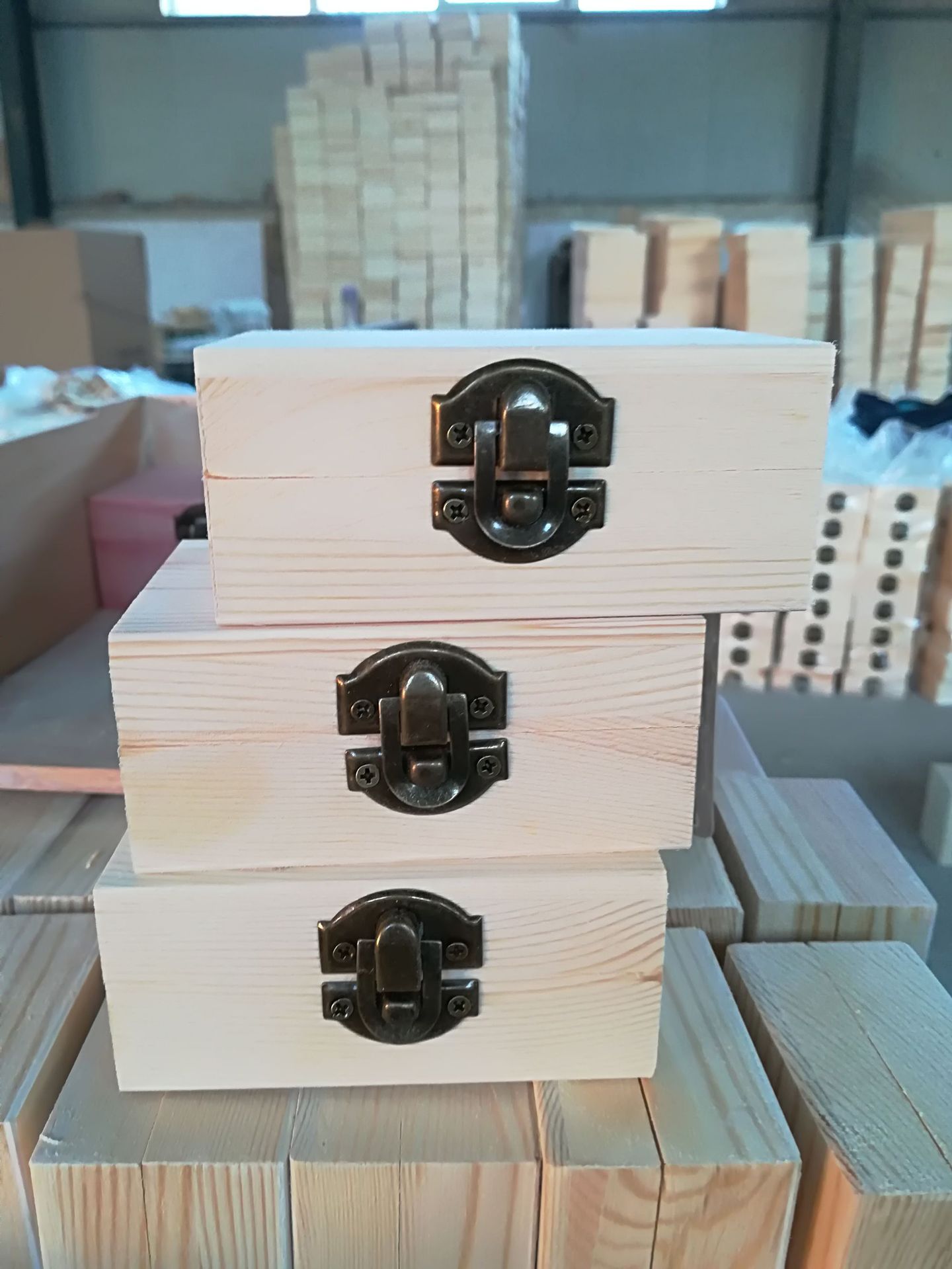 木盒包装订做实木长方形带锁扣收纳盒礼品包装用人参木盒