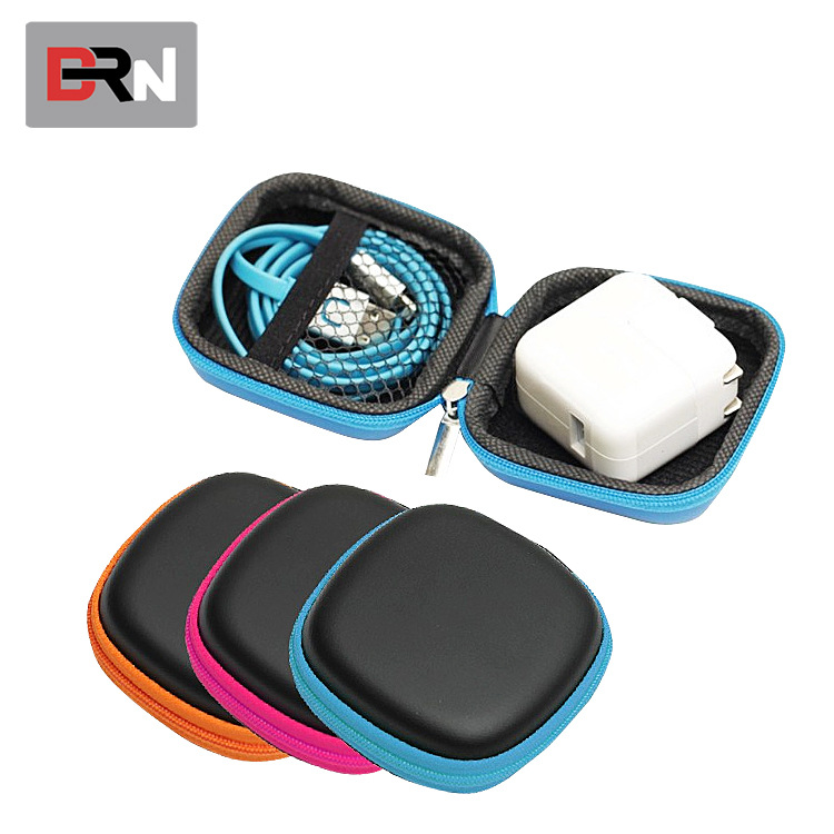 旅行出差USB充电线充电头器耳机线耳塞收纳包 定制EVA印LOGO盒子