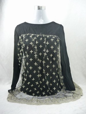 孕天使双层圆领蕾丝长袖花边韩版宽松上衣孕装 外贸尾货清仓特价