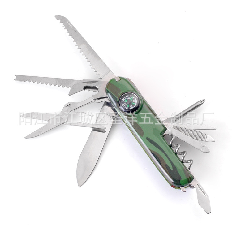 热卖多功能塑料折叠礼品小刀 瑞士礼品军刀 厂家直销多功能小刀