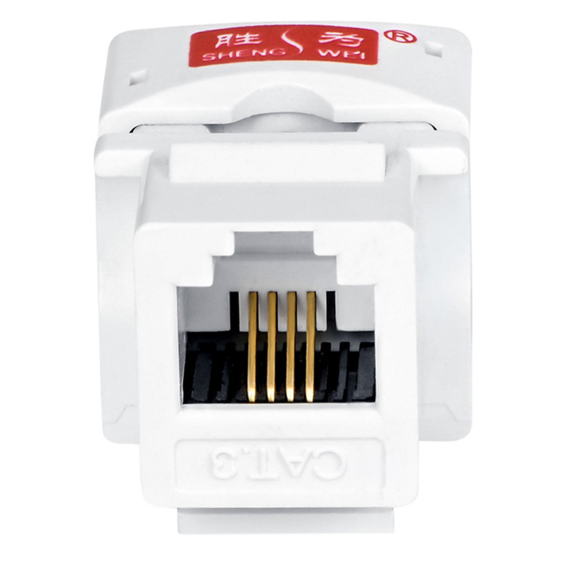 Victory for the Manufactor wholesale engineering Gold-plated Three Telephone Voice modular RJ11 Three Telephone line modular