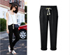 Denim trousers for leisure, Aliexpress, Amazon, European style, elastic waist