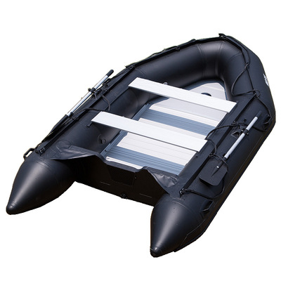 7人抗洪救災防汛沖鋒舟 3.6米加厚鋁合金底充氣橡皮艇硬底