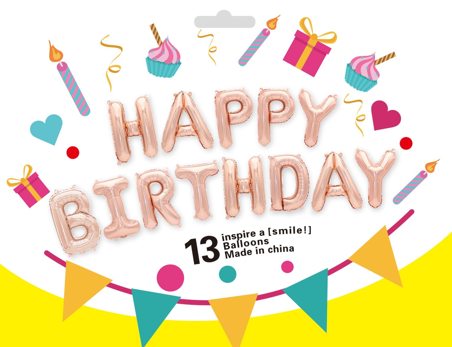 Happy Birthday Birthday Happy Rose Gold Party Decoration Birthday…
