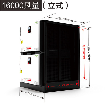 广东油烟净化器厂家厨房餐饮饭店工业专用16000大风量低空排排放